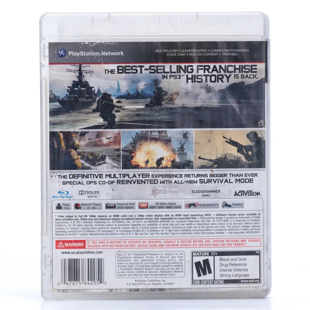 Call of Duty: Modern Warfare 3 - PS3 spill (NTSC, Regionfri)