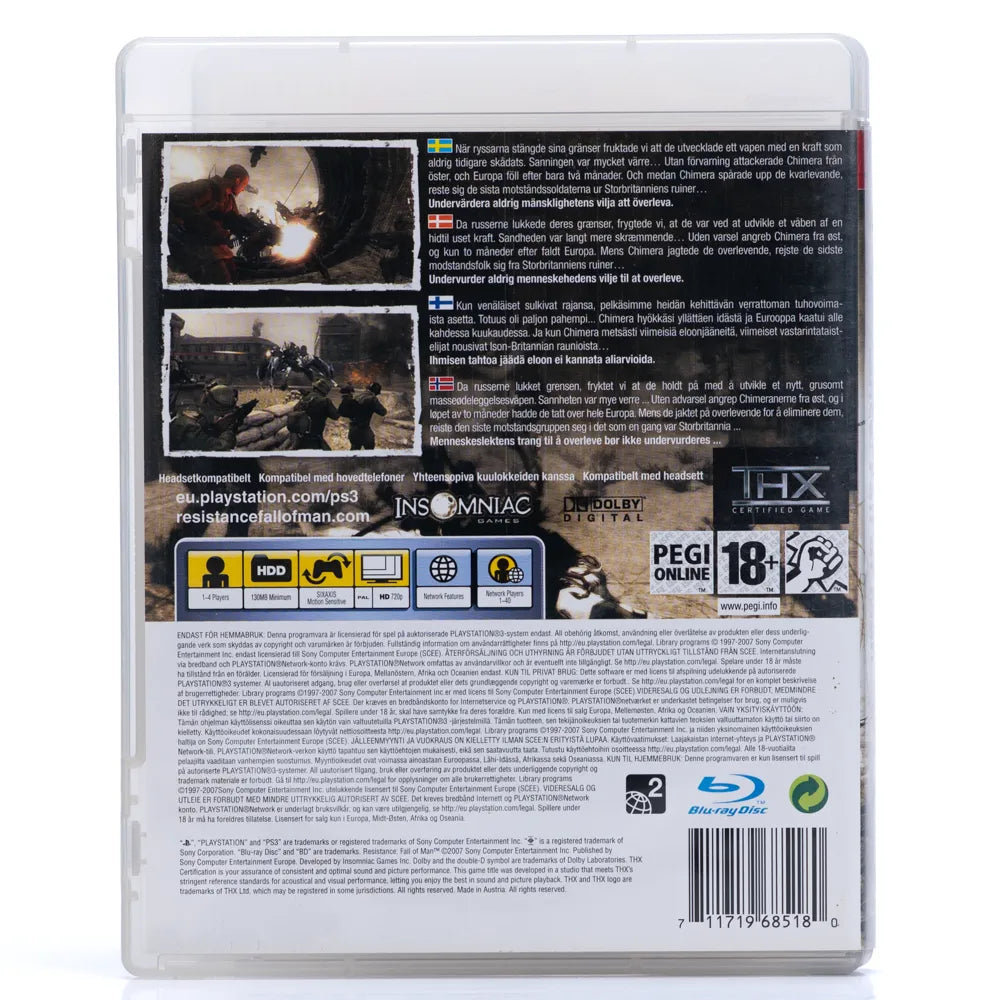 Resistance: Fall of Man - PS3 spill