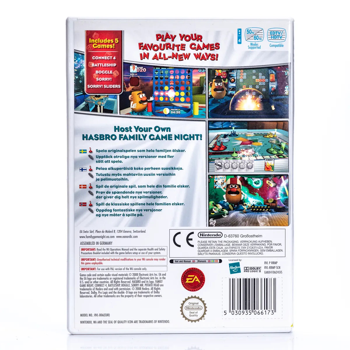 Hasbro Family Game Night - Wii Spill - Retrospillkongen