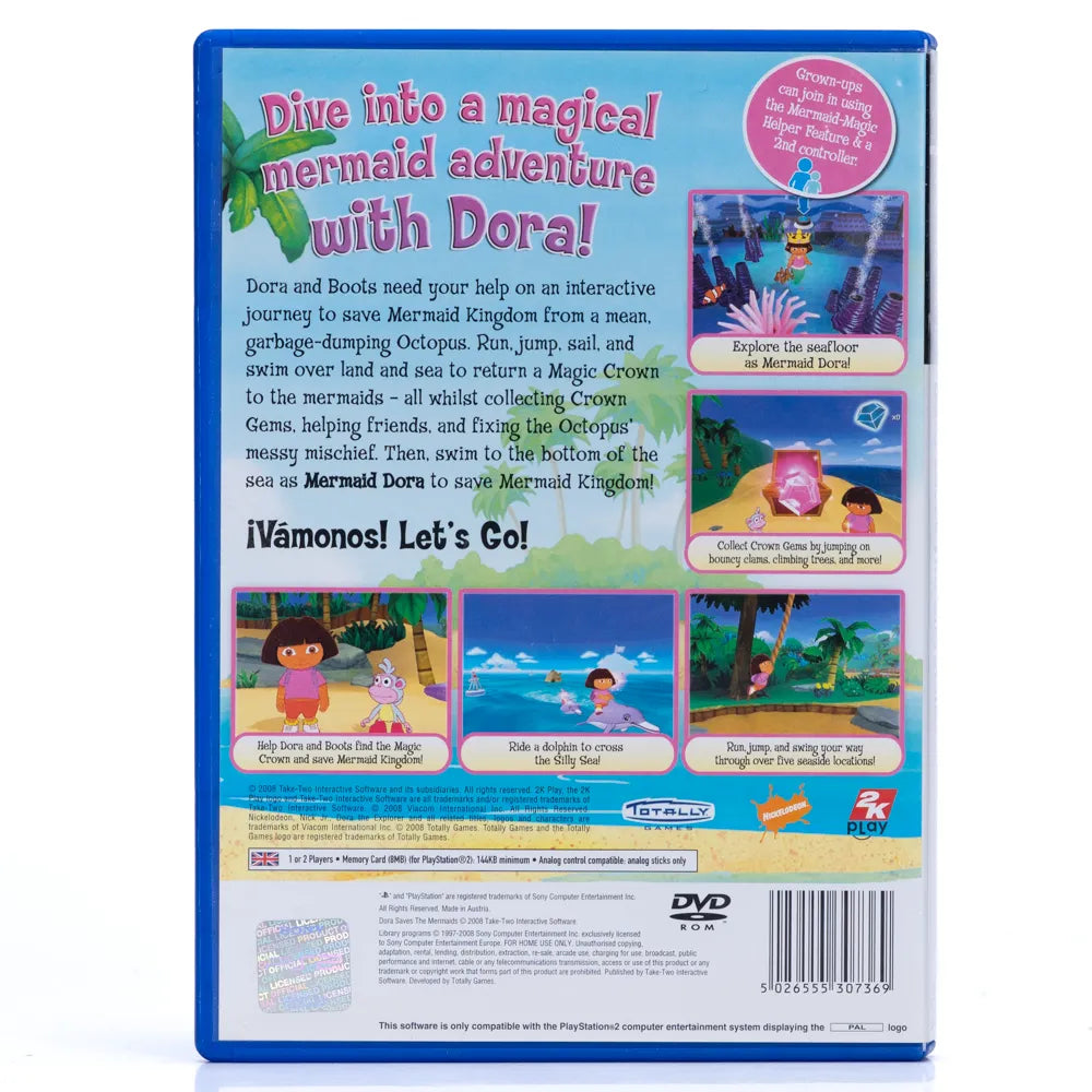 Dora the Explorer: Dora Saves the Mermaids - PS2 spill
