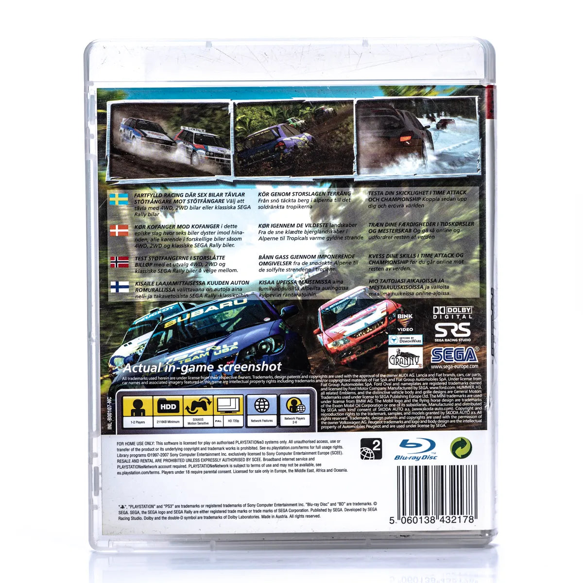 Sega Rally - PS3 Spill - Retrospillkongen