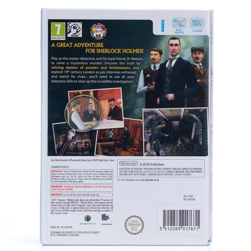 Sherlock Holmes: The Silver Earring - Wii spill