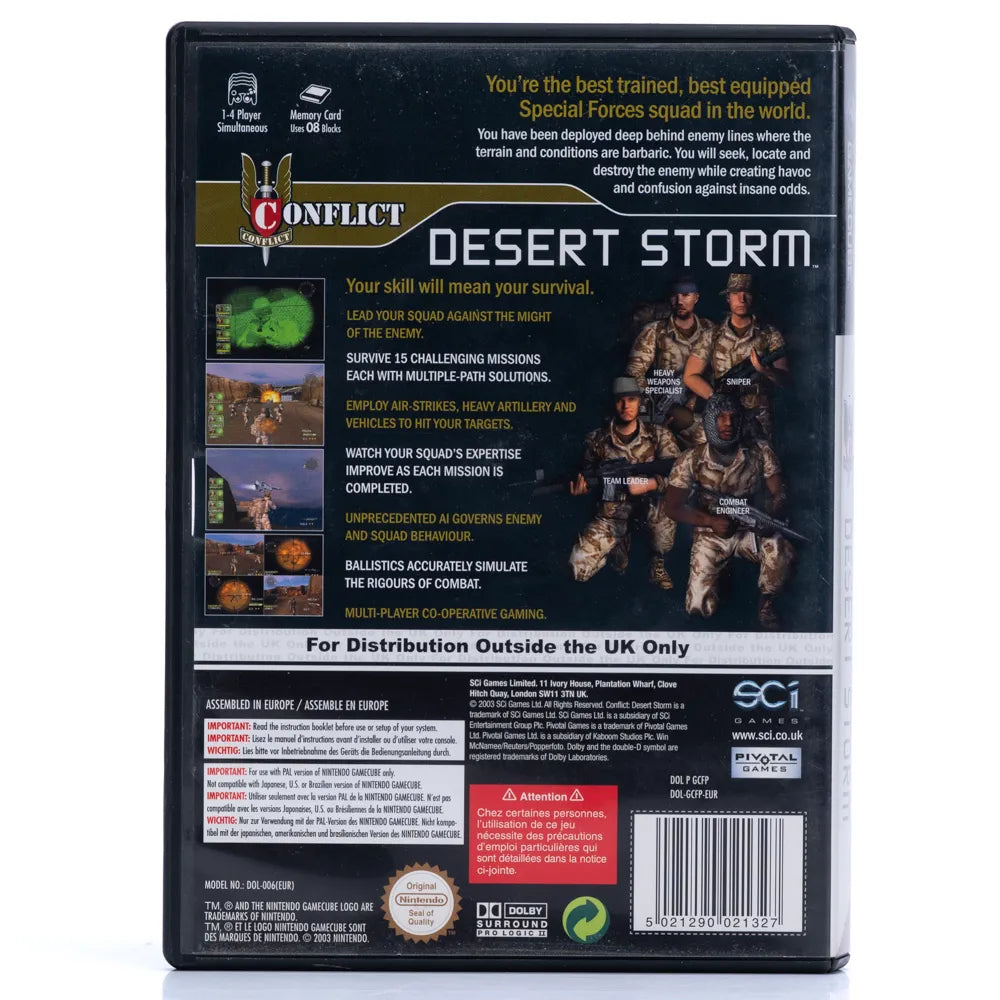 Conflict: Desert Storm - Gamecube spill