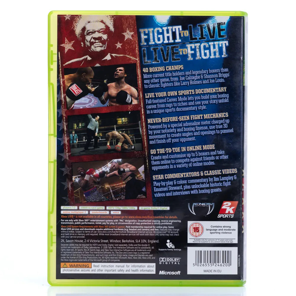 Don King Presents: Prizefighter - Xbox 360 spill