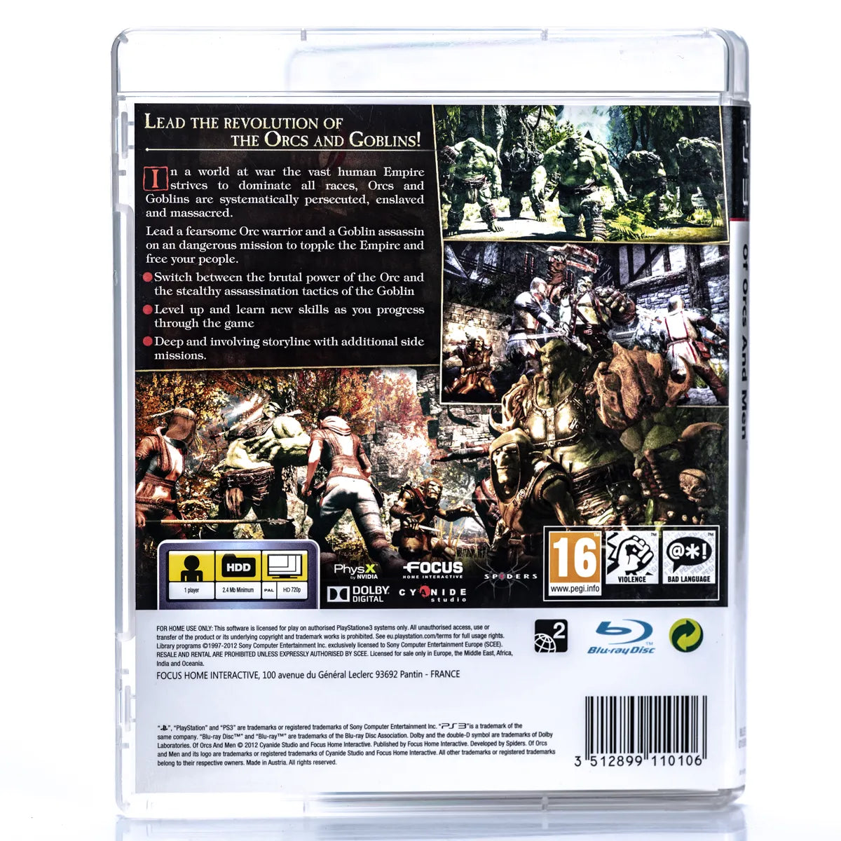 Of Orcs and Men - PS3 spill - Retrospillkongen
