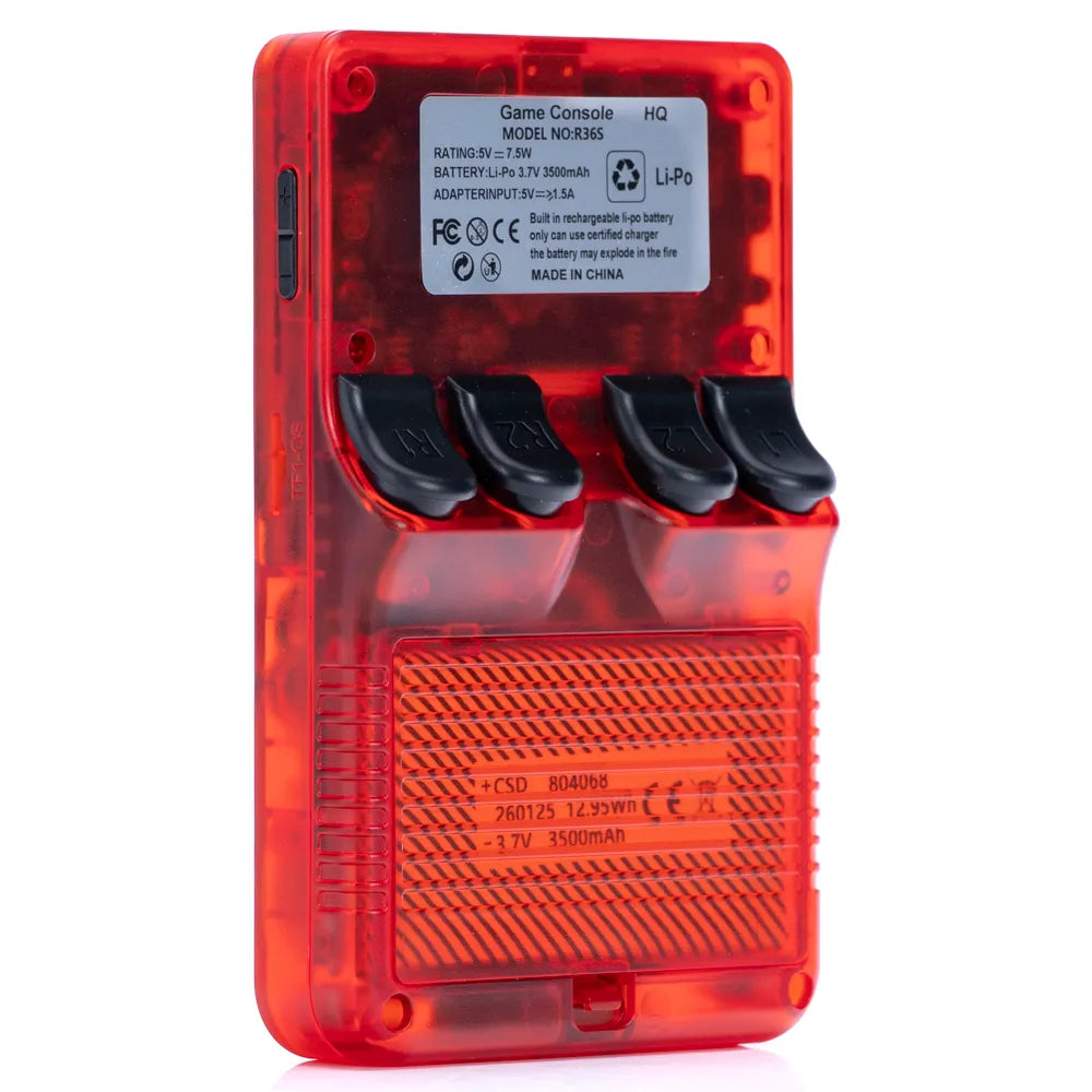R36S Retrokonsoll, Open Source, med 20.000+ spill