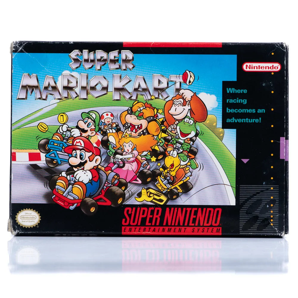 Super Mario Kart - SNES spill (NTSC, i eske) - Retrospillkongen