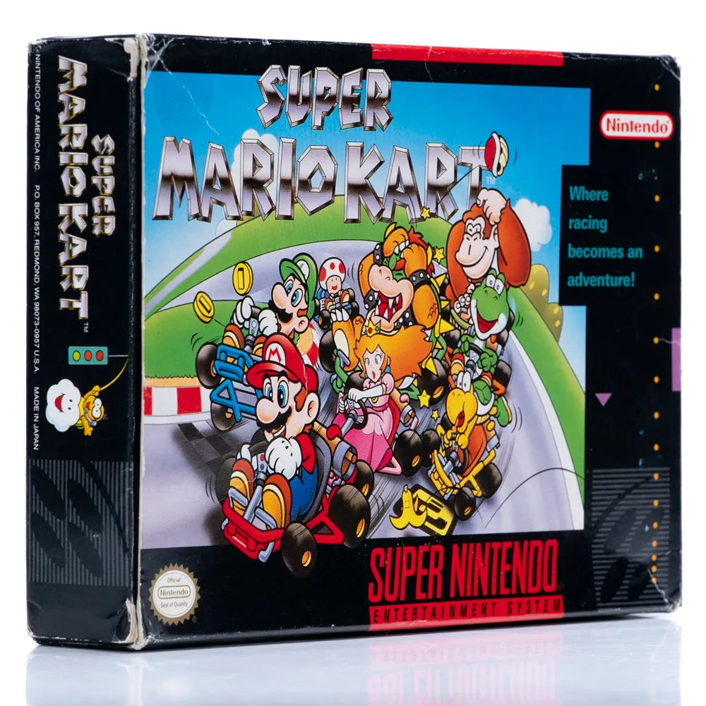 Super Mario Kart - SNES spill (NTSC, i eske) - Retrospillkongen
