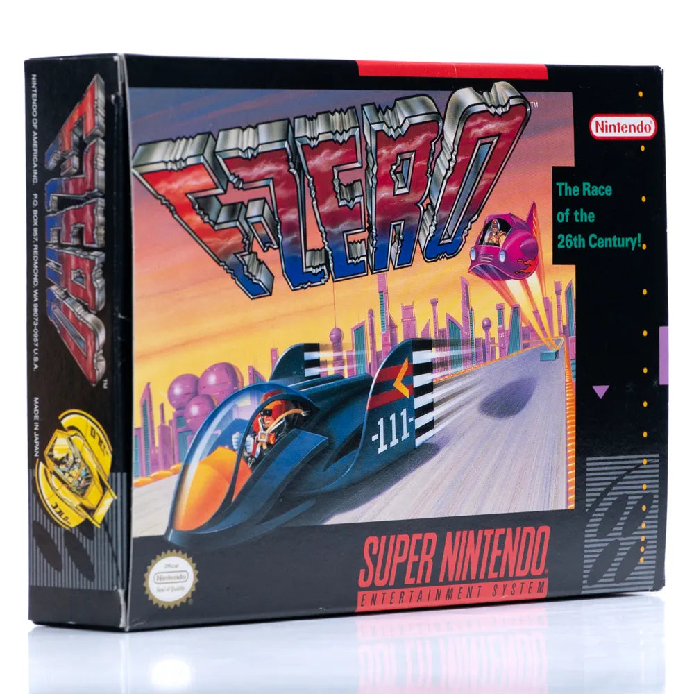 F-Zero - SNES spill (NTSC, i eske) - Retrospillkongen