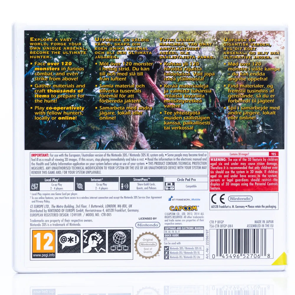 Monster Hunter 4 Ultimate - Nintendo 3DS spill - Retrospillkongen