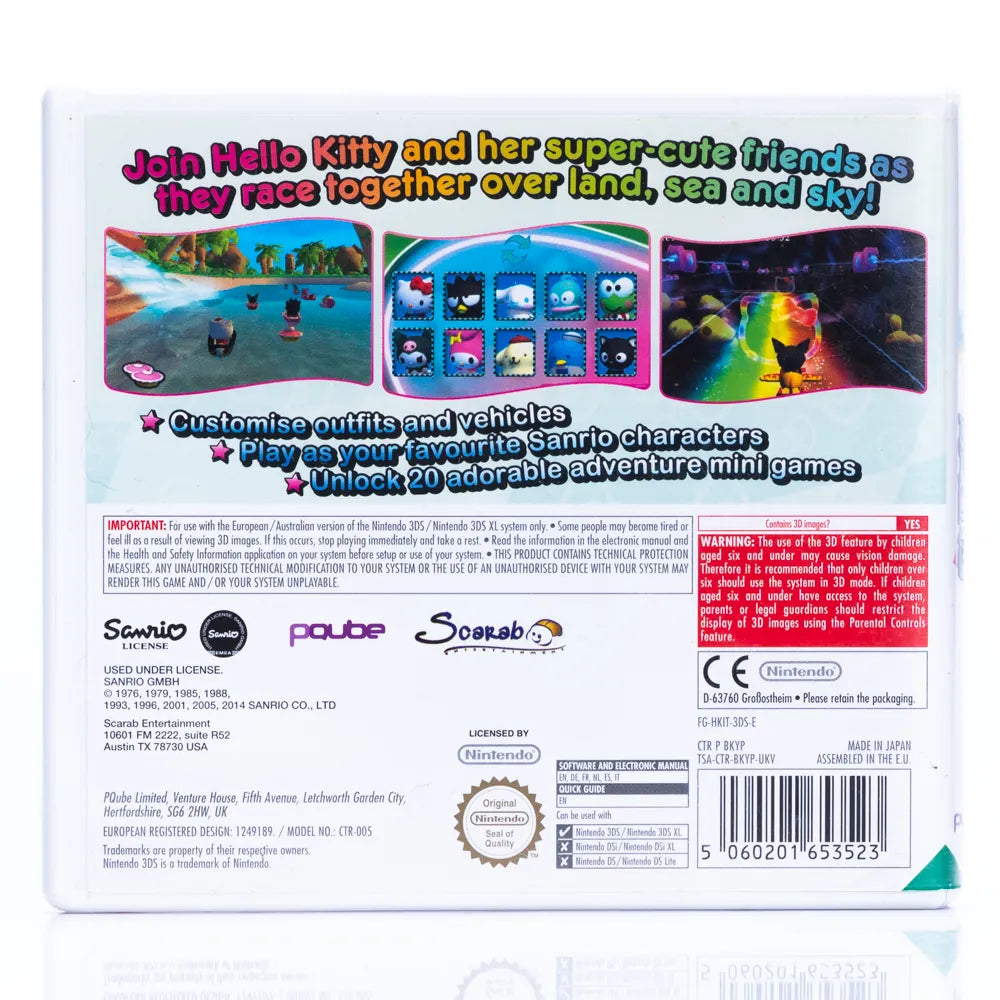 Hello Kitty and Sanrio Friends 3D Racing - Nintendo 3DS spill - Retrospillkongen