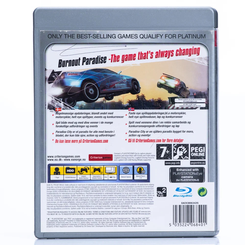 Burnout Paradise - PS3 spill - Retrospillkongen