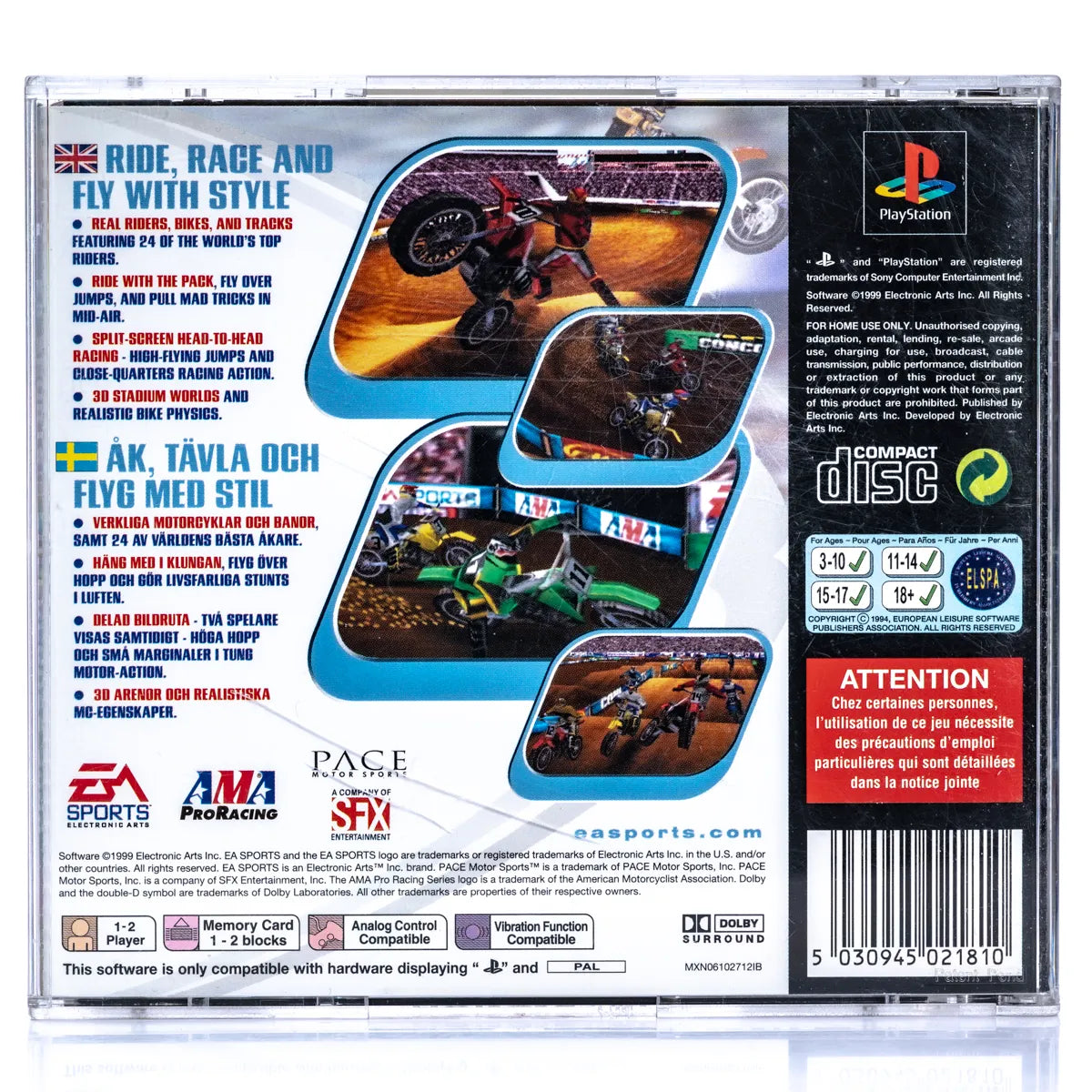 EA Sports Supercross 2000 - PS1 Spill - Retrospillkongen