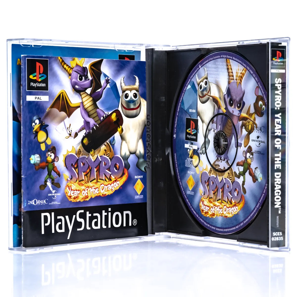 Spyro: Year of the Dragon - PS1 spill - Retrospillkongen