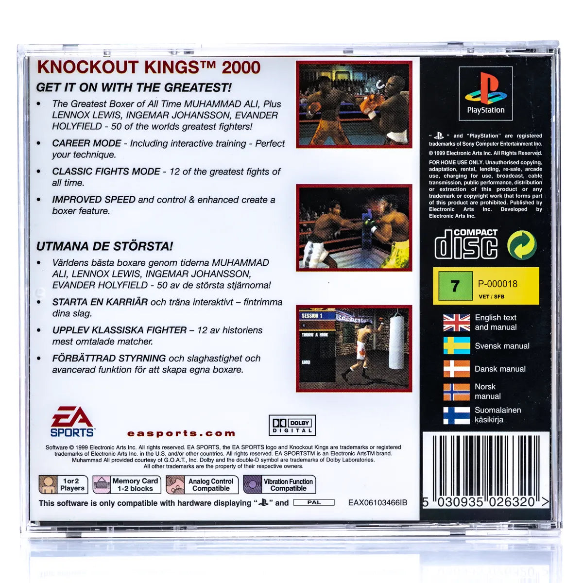 Knockout Kings 2000 - PS1 Spill - Retrospillkongen