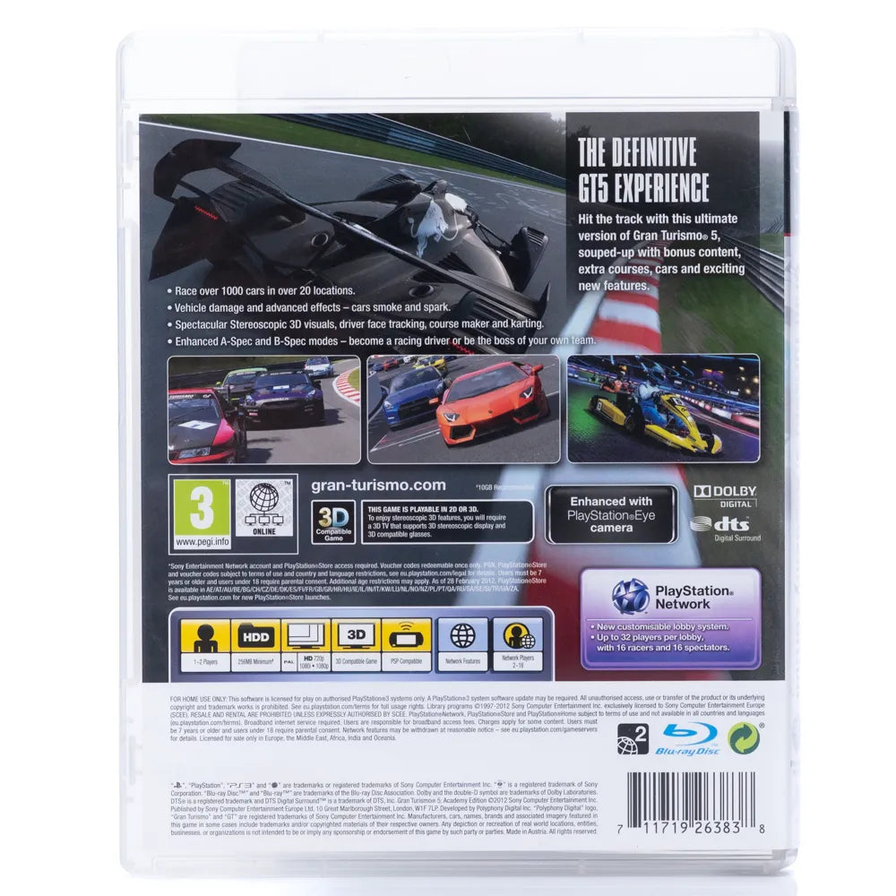Gran Turismo 5: Academy Edition - PS3 spill - Retrospillkongen