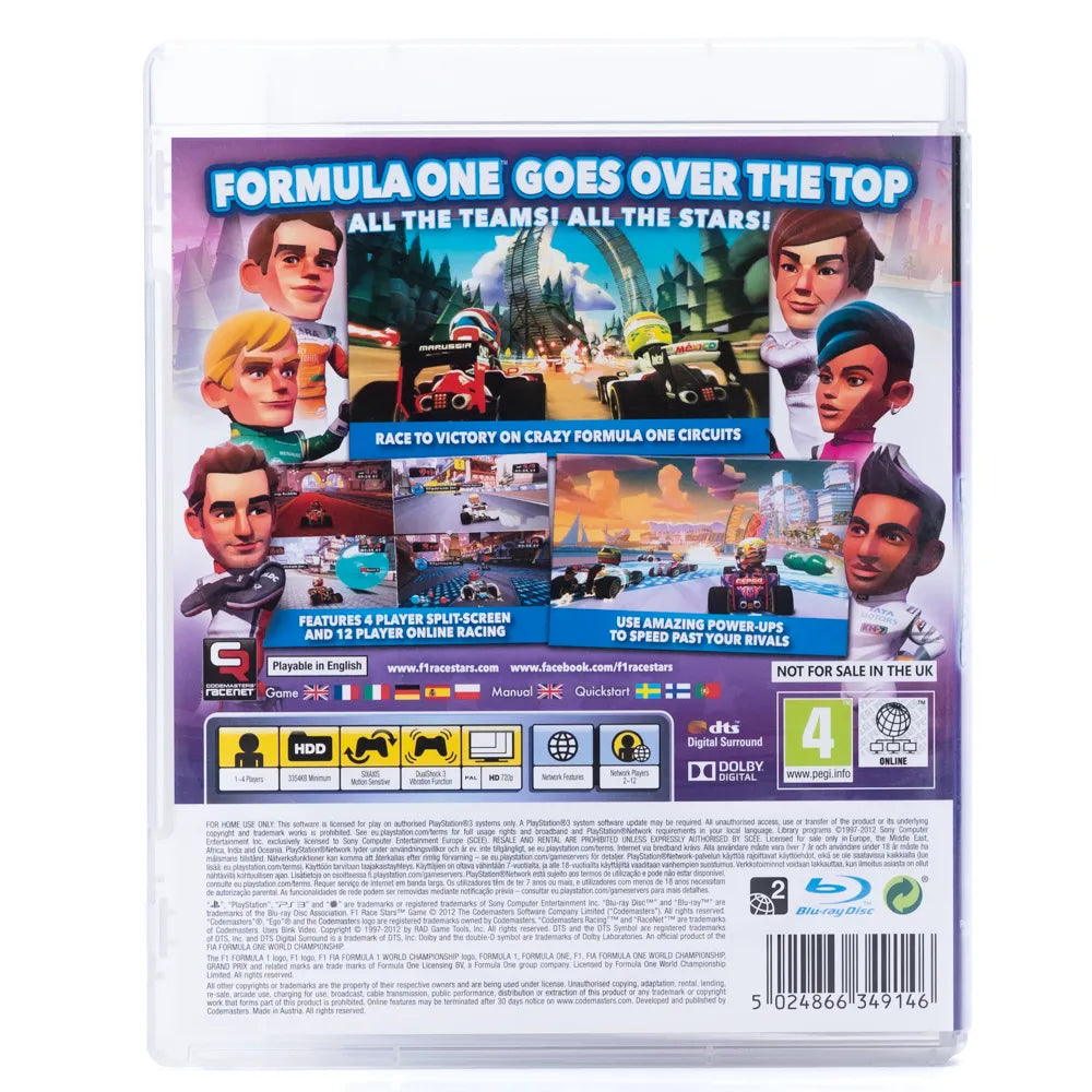 F1 Race Stars - PS3 spill - Retrospillkongen