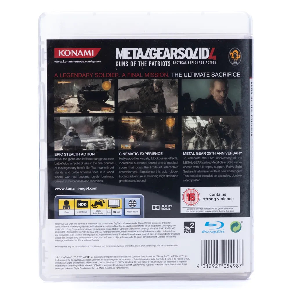 Metal Gear Solid 4 Guns of the Patriots - PS3 spill - Retrospillkongen