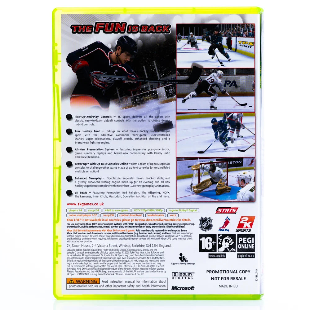NHL 2K9 - Xbox 360 spill - Retrospillkongen