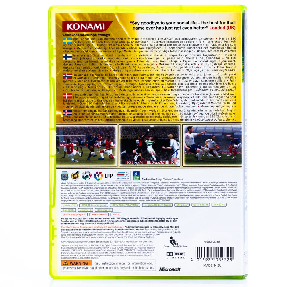 PES 6: Pro Evolution Soccer - Xbox 360 spill - Retrospillkongen