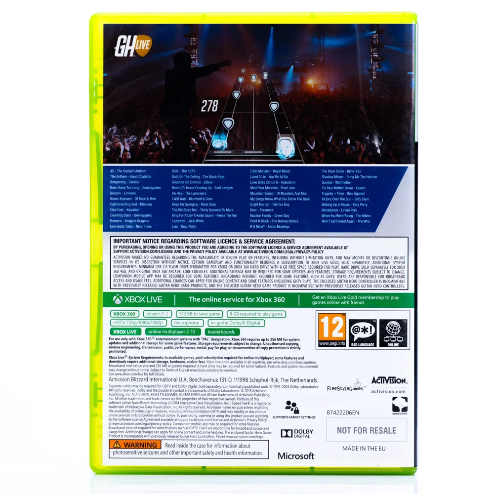 Guitar Hero Live - Xbox 360 spill - Retrospillkongen