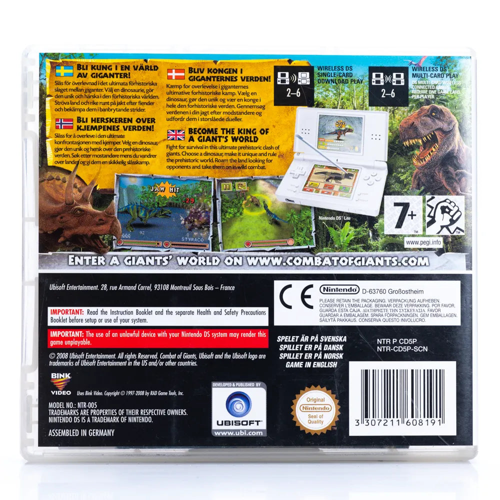 Combat of Giants: Dinosaurs - Nintendo DS spill - Retrospillkongen