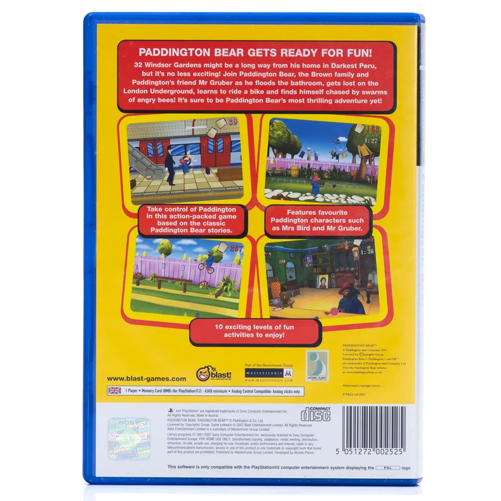 Paddington Bear - PS2 spill - Retrospillkongen