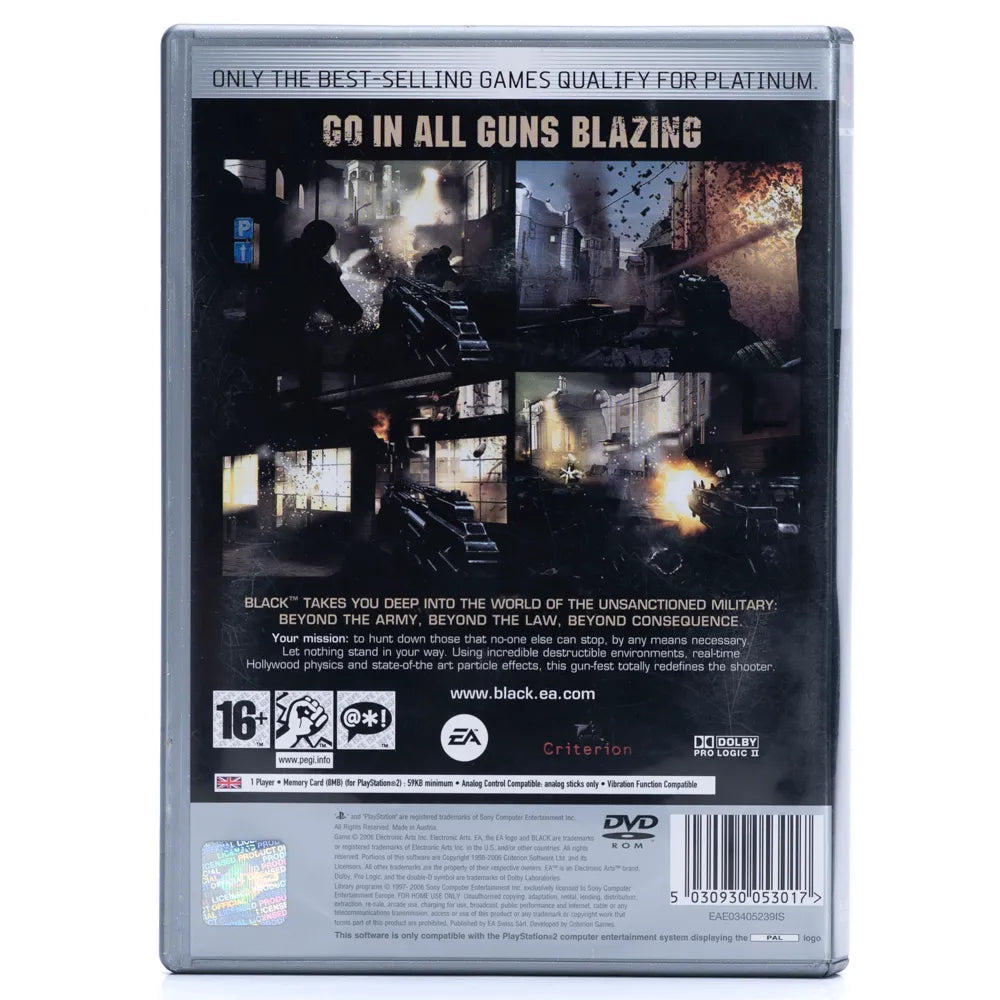 Black - PS2 spill - Retrospillkongen