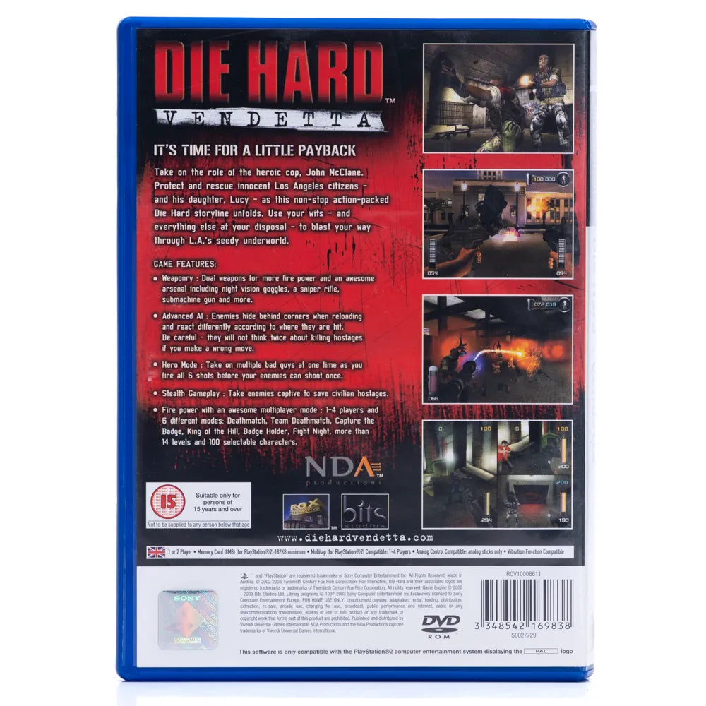 Die Hard: Vendetta - PS2 spill - Retrospillkongen
