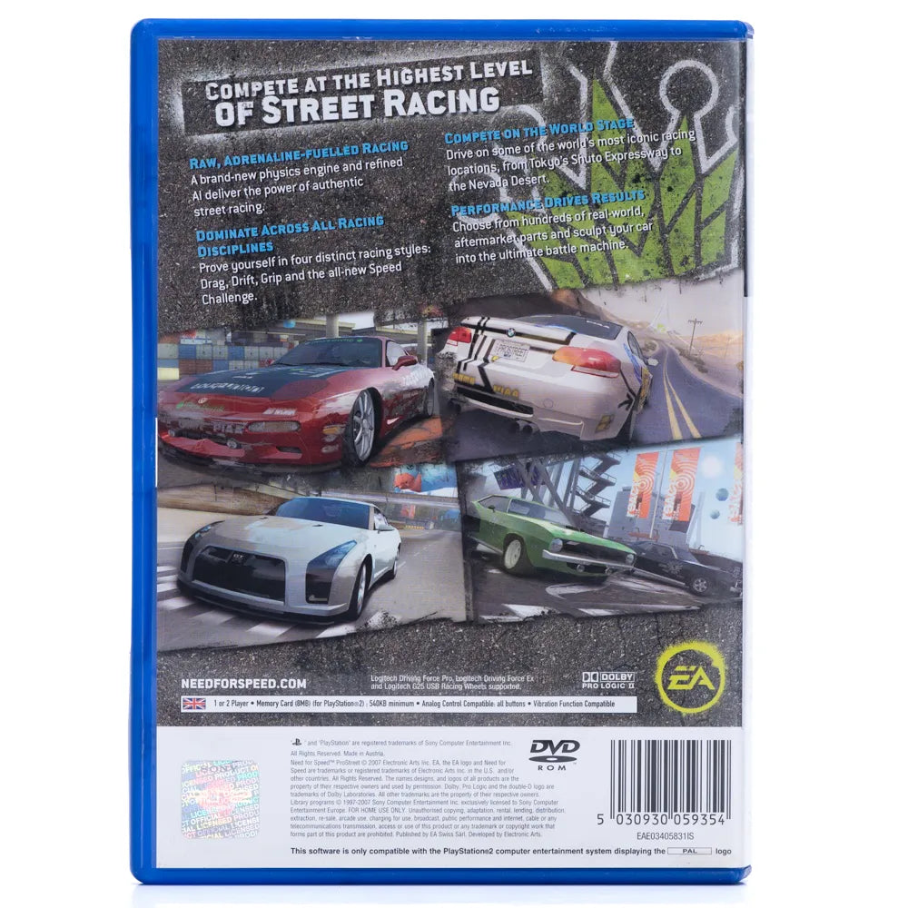 Need for Speed Pro Street - PS2 spill - Retrospillkongen
