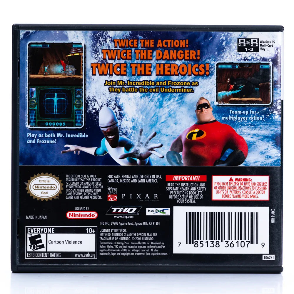 The Incredibles: Rise of the Underminer - Nintendo DS spill - Retrospillkongen