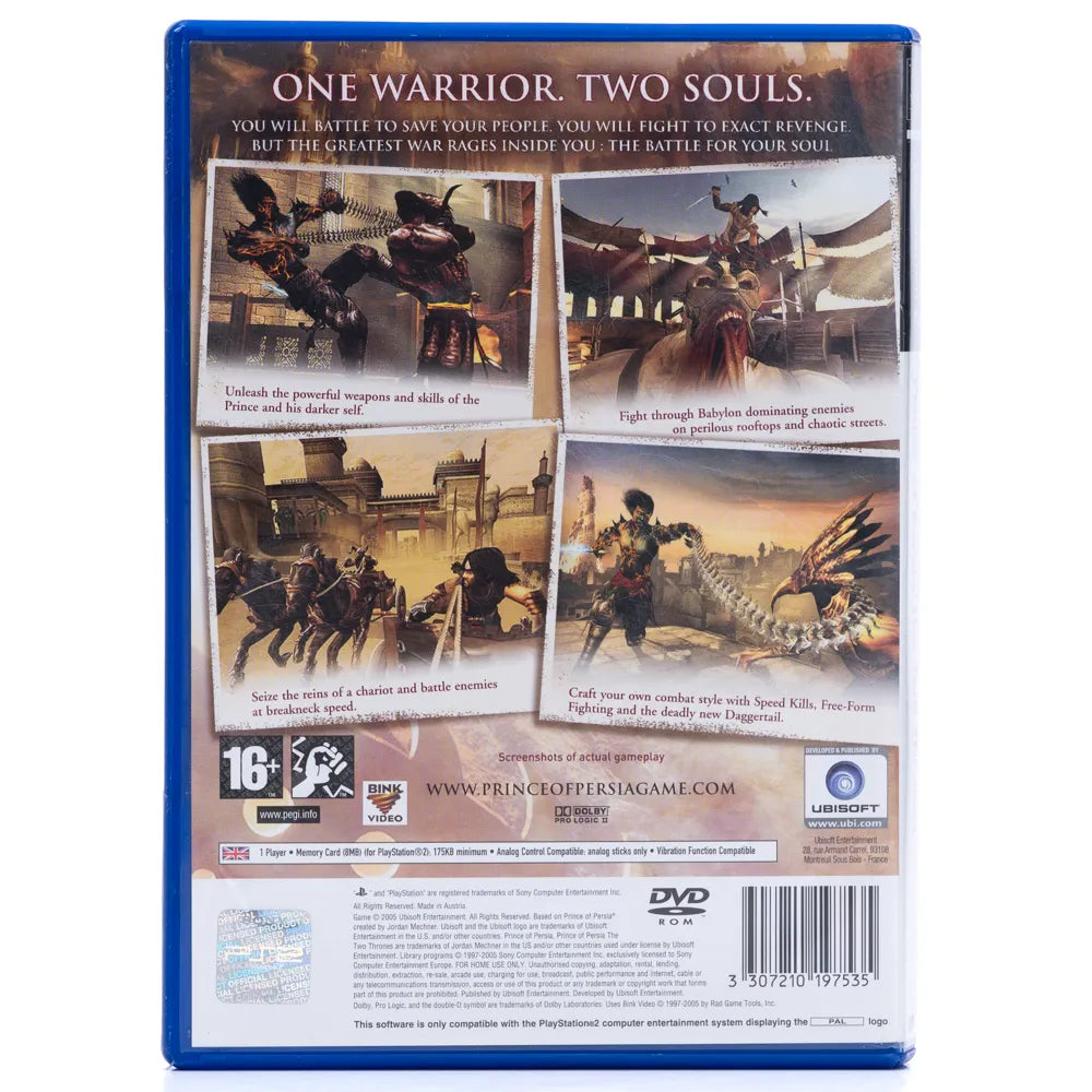 Prince of Persia the Two Thrones - PS2 spill - Retrospillkongen