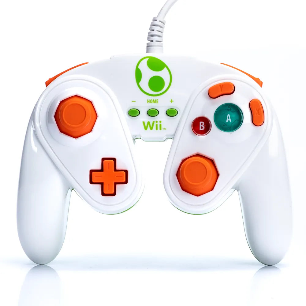 PDP Hvit Yoshi Kontroller for Nintendo Wii og WiiU - Retrospillkongen