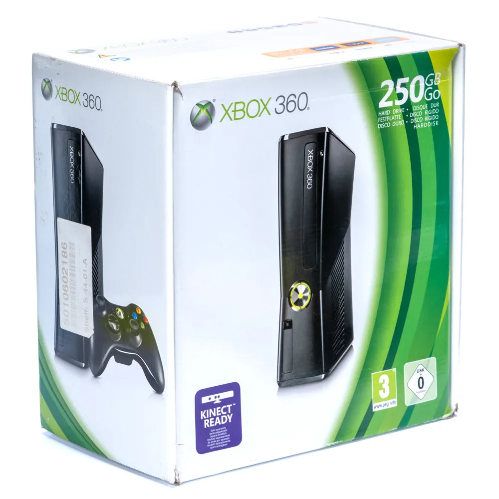 Microsoft Xbox 360 250 GB Konsoll i Eske (Matt svart) - Retrospillkongen
