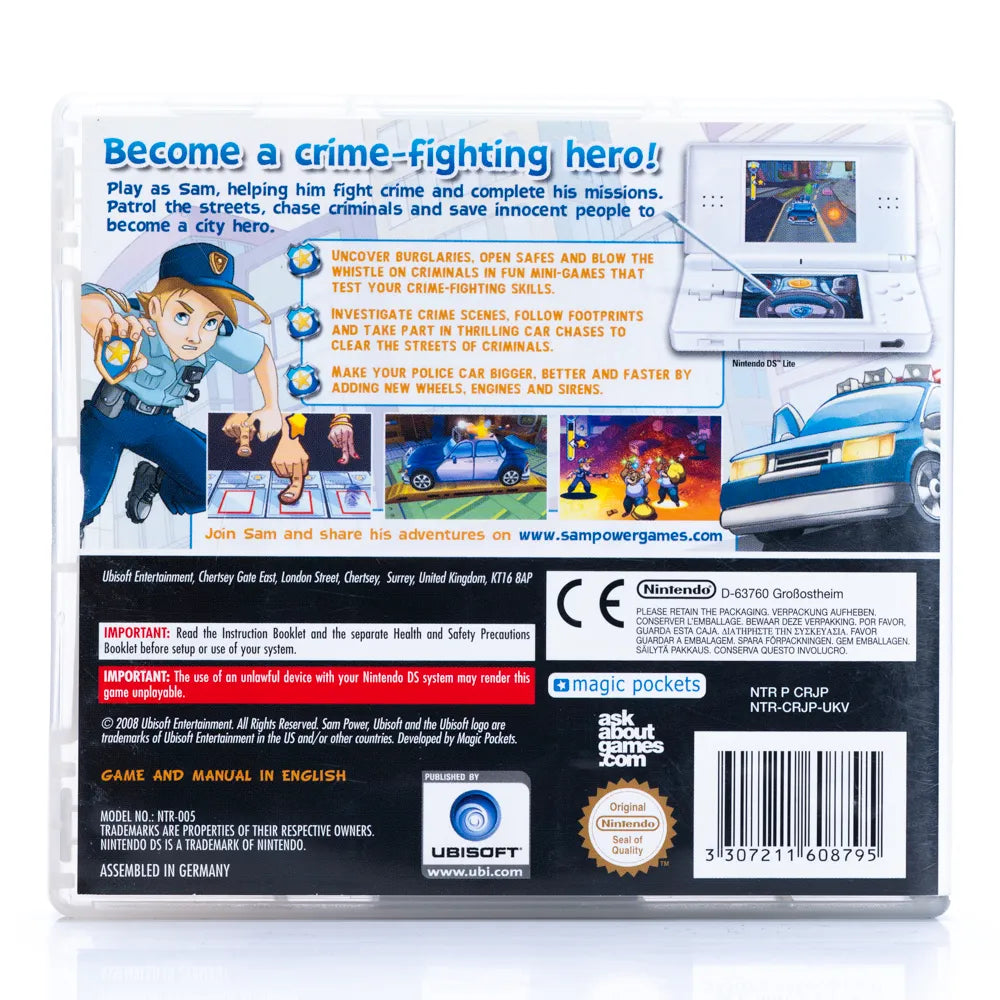 Sam Power Policeman - Nintendo DS spill - Retrospillkongen
