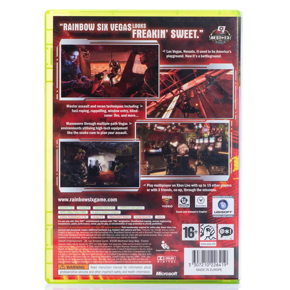 Tom Clancy's Rainbow Six: Vegas - Xbox 360 spill - Retrospillkongen