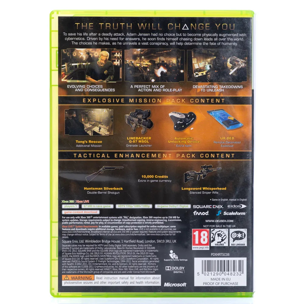 Deus Ex: Human Revolution - Xbox 360 spill - Retrospillkongen
