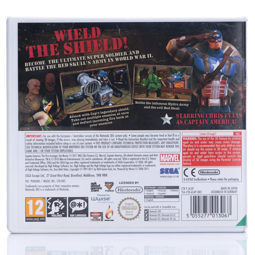 Captain America: Super Soldier - Nintendo DS spill - Retrospillkongen
