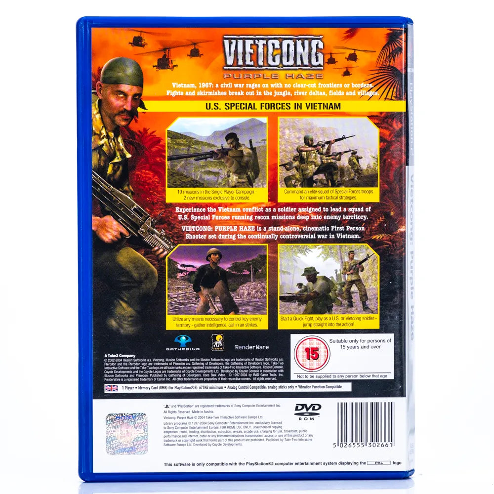 Vietcong: Purple Haze - PS2 Spill - Retrospillkongen