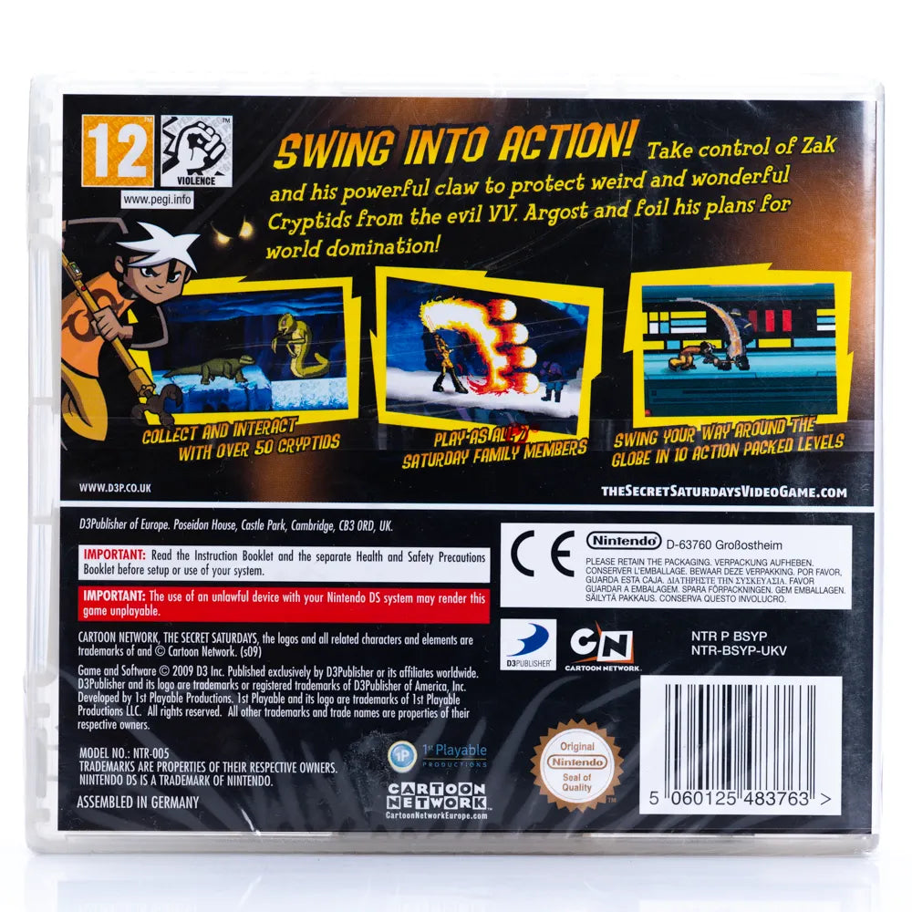 The Secret Saturdays Beasts of the 5th Sun (Forseglet) - Nintendo DS spill