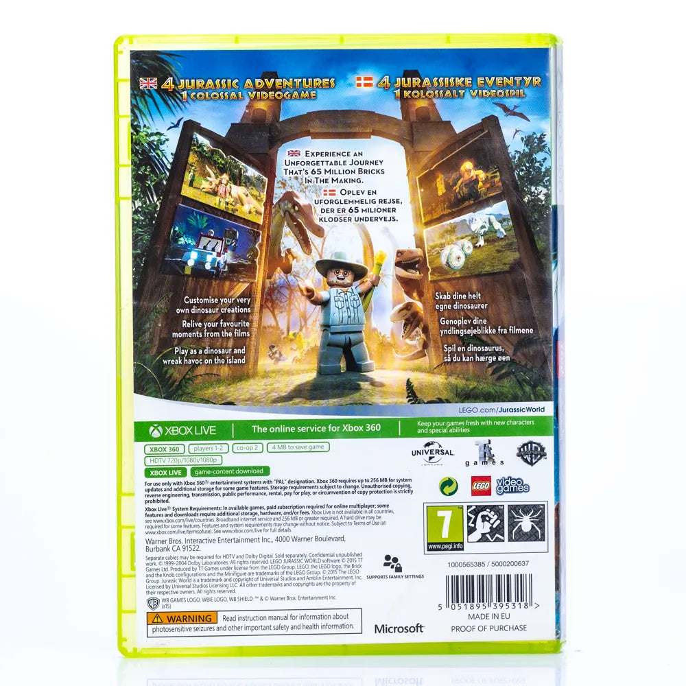 LEGO Jurassic World - Xbox 360 spill - Retrospillkongen