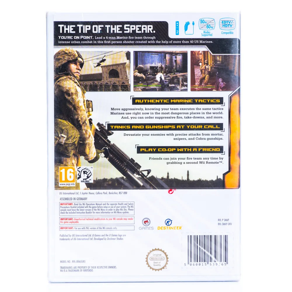 Marines: Modern Urban Combat - Wii Spill (Forseglet) - Retrospillkongen