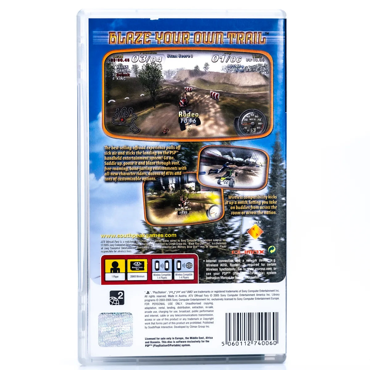 ATV Offroad Fury Blazin’ Trails - PSP spill