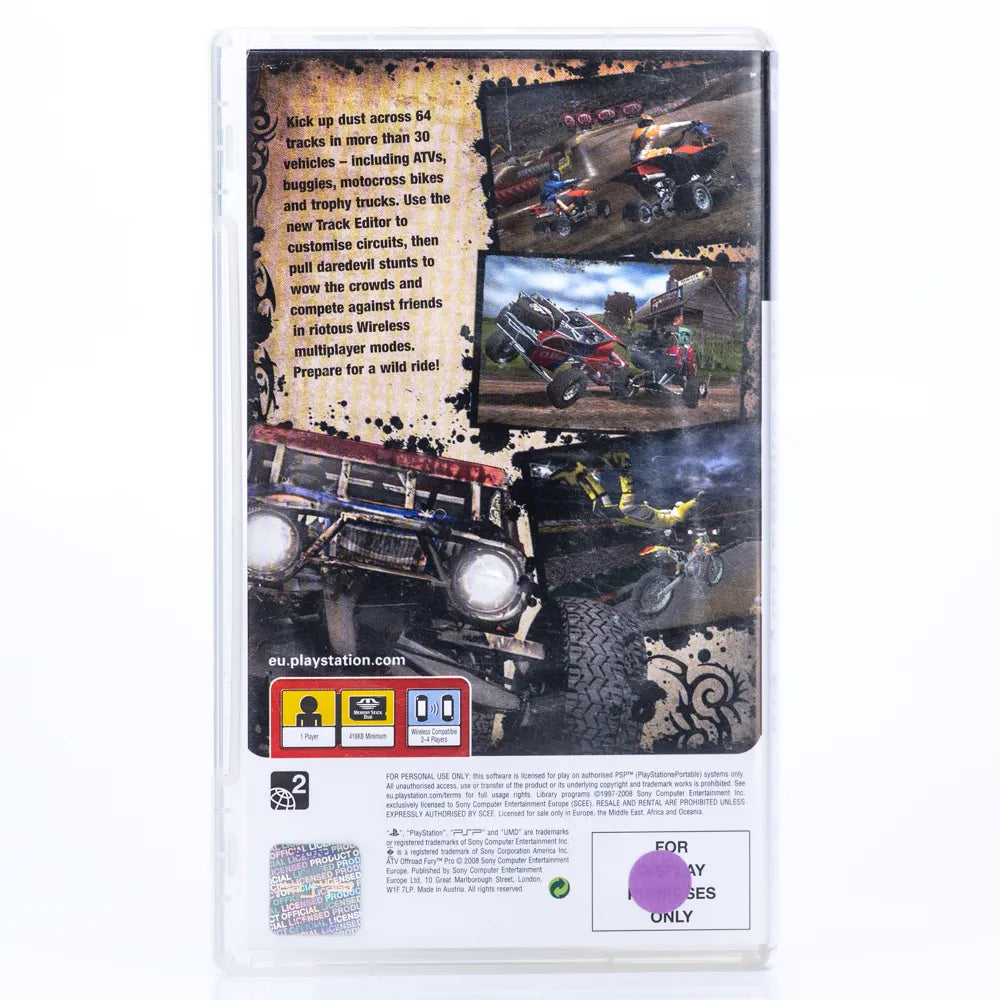 ATV Offroad Fury Pro - PSP spill - Retrospillkongen