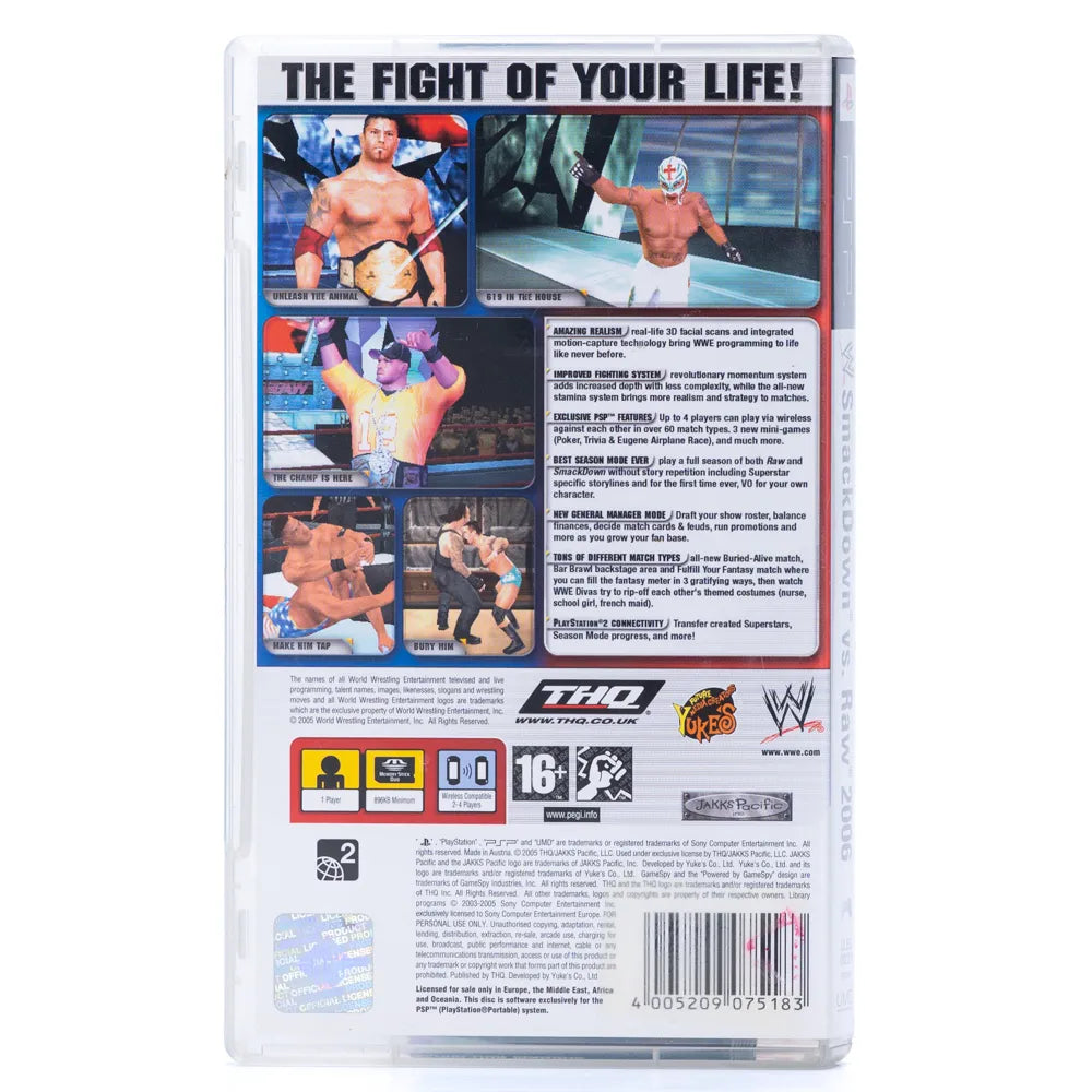 WWE SmackDown vs Raw 2006 - PSP spill - Retrospillkongen
