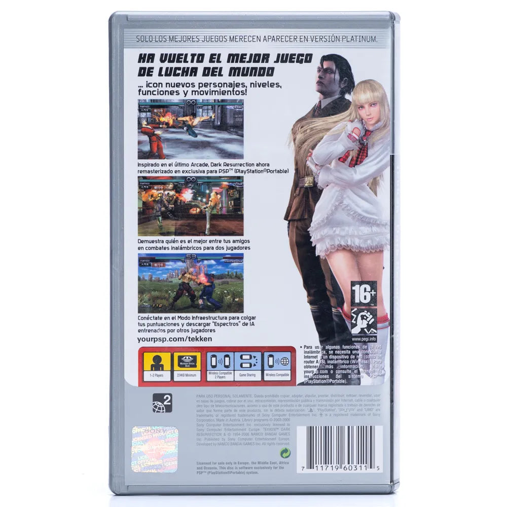 Tekken: Dark Resurrection - PSP spill - Retrospillkongen