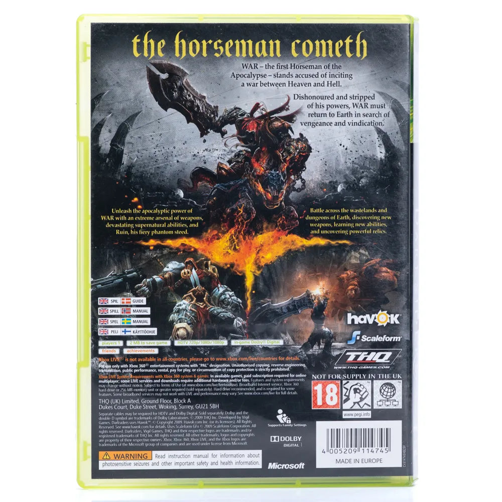 Darksiders - Xbox 360 spill - Retrospillkongen