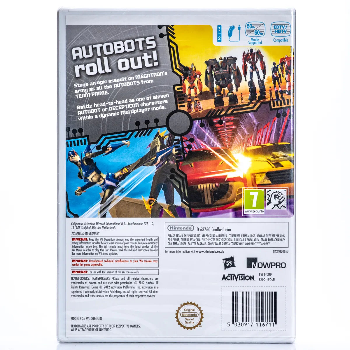 Transformers Prime: The Game - Wii Spill (Forseglet) - Retrospillkongen