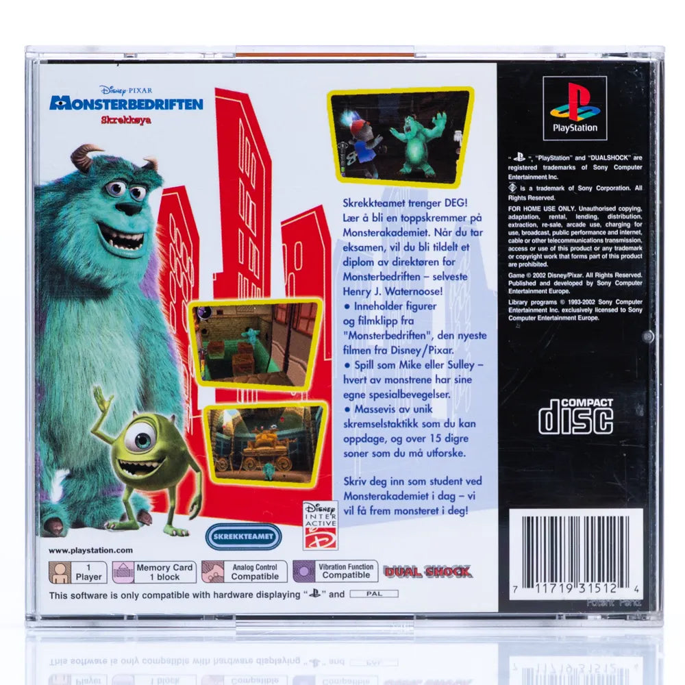 Monsterbedriften: Skrekkøya - PS1 spill - Retrospillkongen