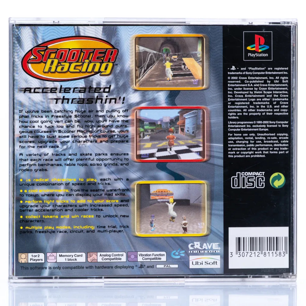 Scooter Racing - PS1 spill - Retrospillkongen